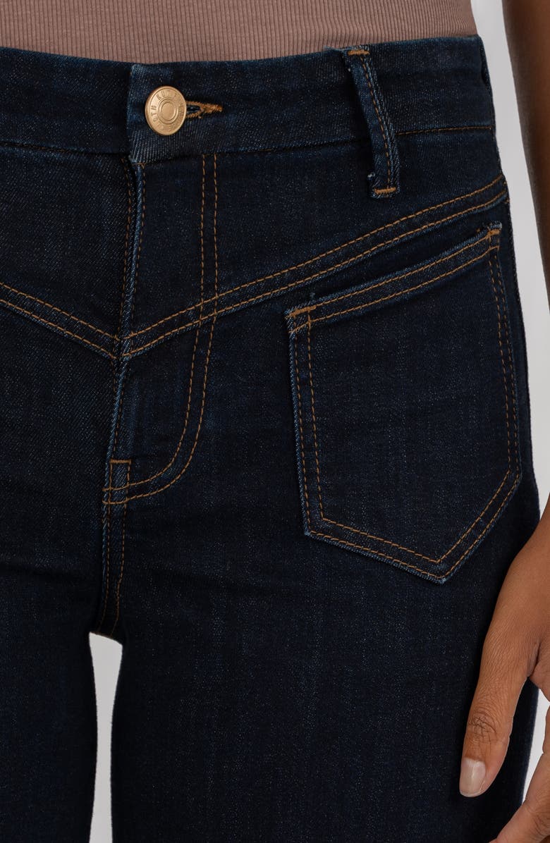 KUT from the Kloth High Waist Raw Hem Wide Leg Jeans, Alternate, color, Sustain