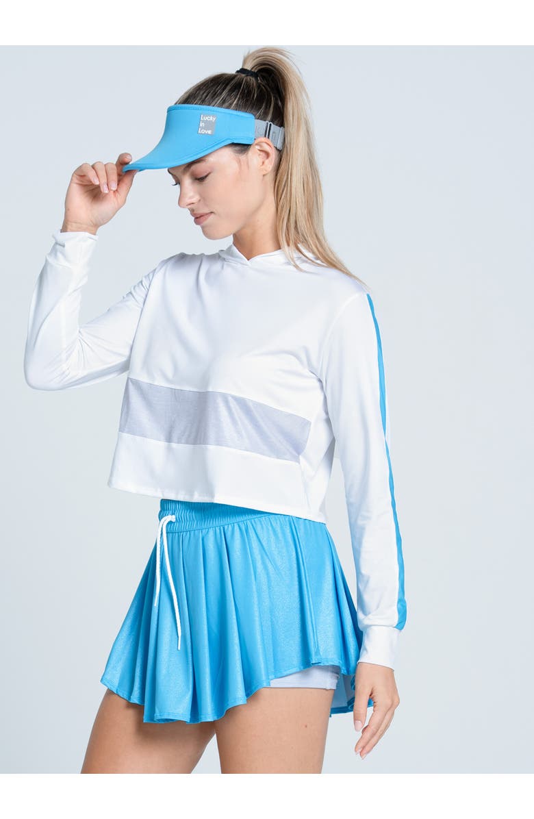 Lucky in Love All That Shimmers Hoodie, Alternate, color, White