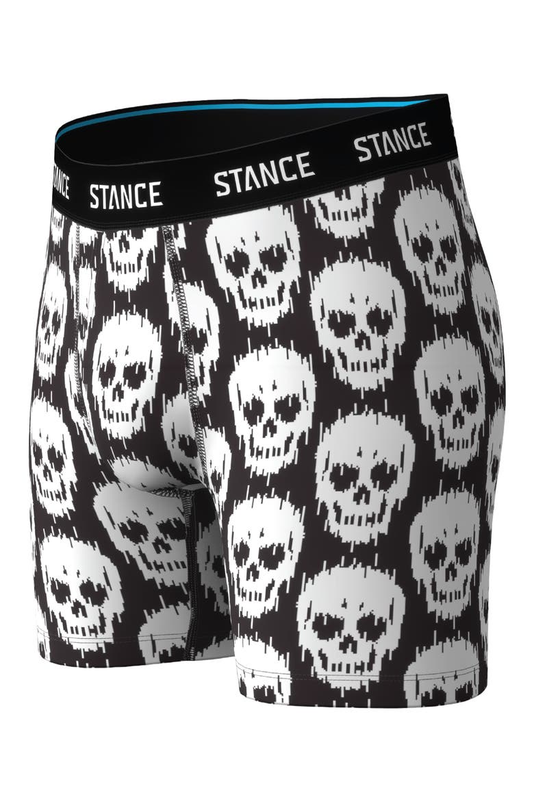 Skulls Boxer Briefs, Main, color, BLACK