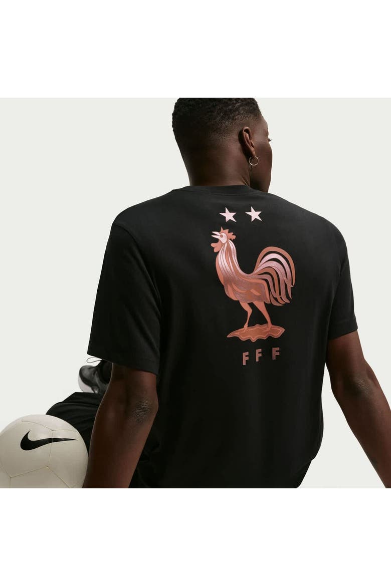 Men's Nike Black France National Team Wordmark T-Shirt, Alternate, color, Black