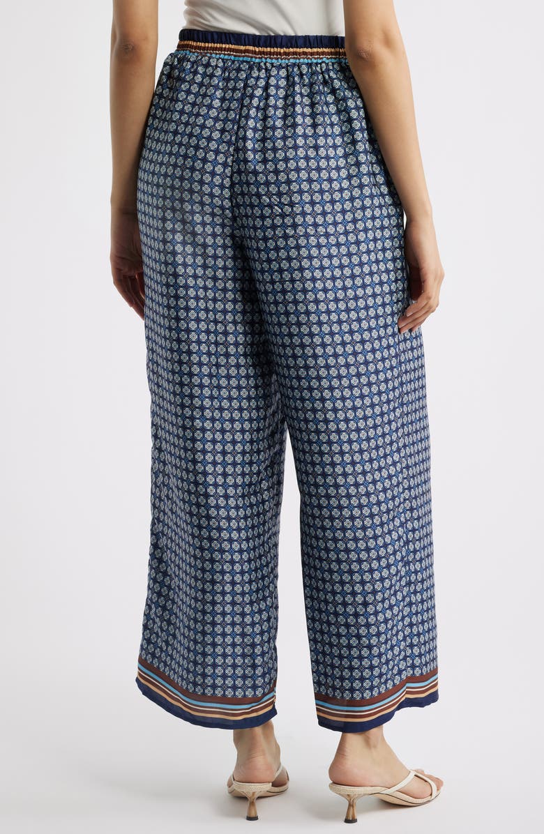Halogen<sup>®</sup> Relaxed Drawstring Satin Pants, Alternate, color, Classic Navy