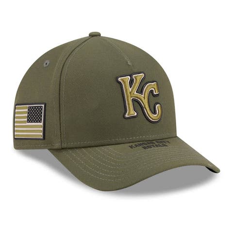 Youth New Era Olive Kansas City Royals 2026 Armed Forces Day 9FORTY M-Crown Adjustable Hat
