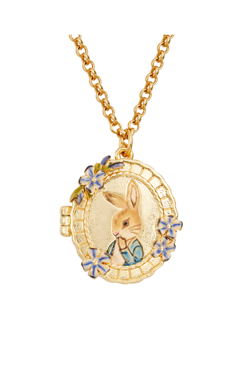 Fable England x Peter Rabbit Cameo Locket Necklace, Alternate, color, Gold