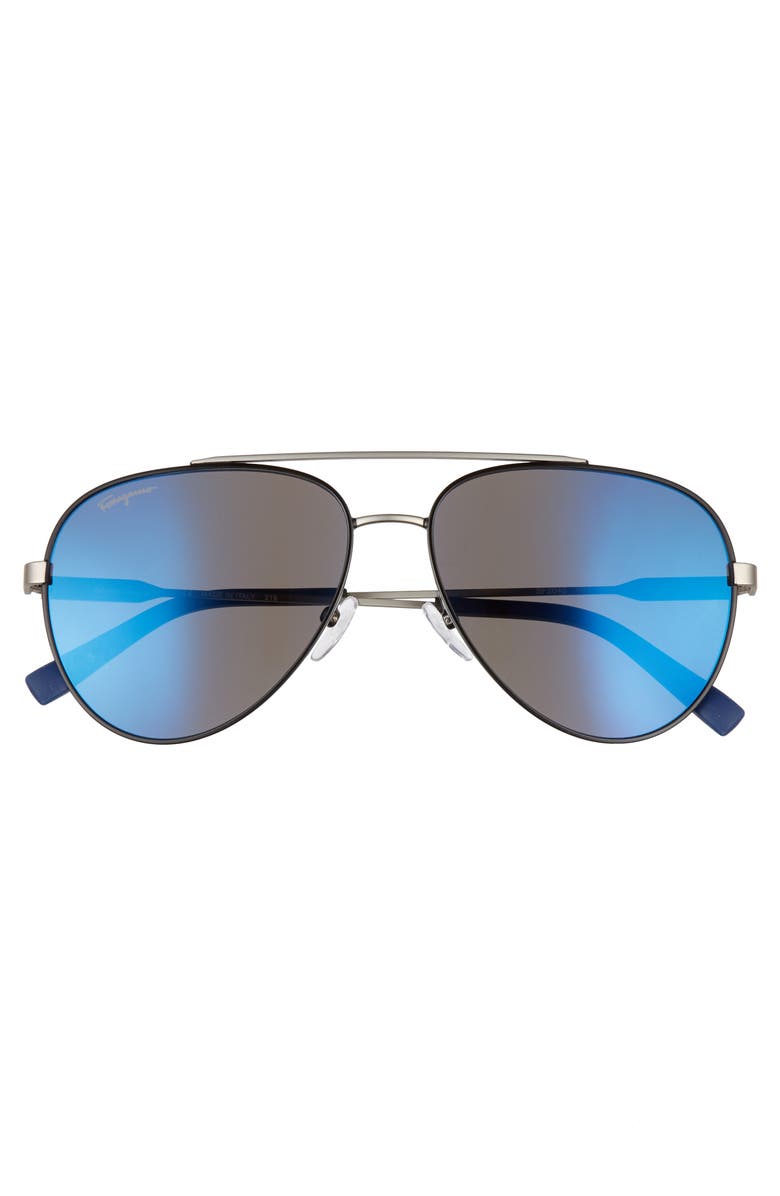 FERRAGAMO 59mm Aviator Sunglasses, Alternate, color, 