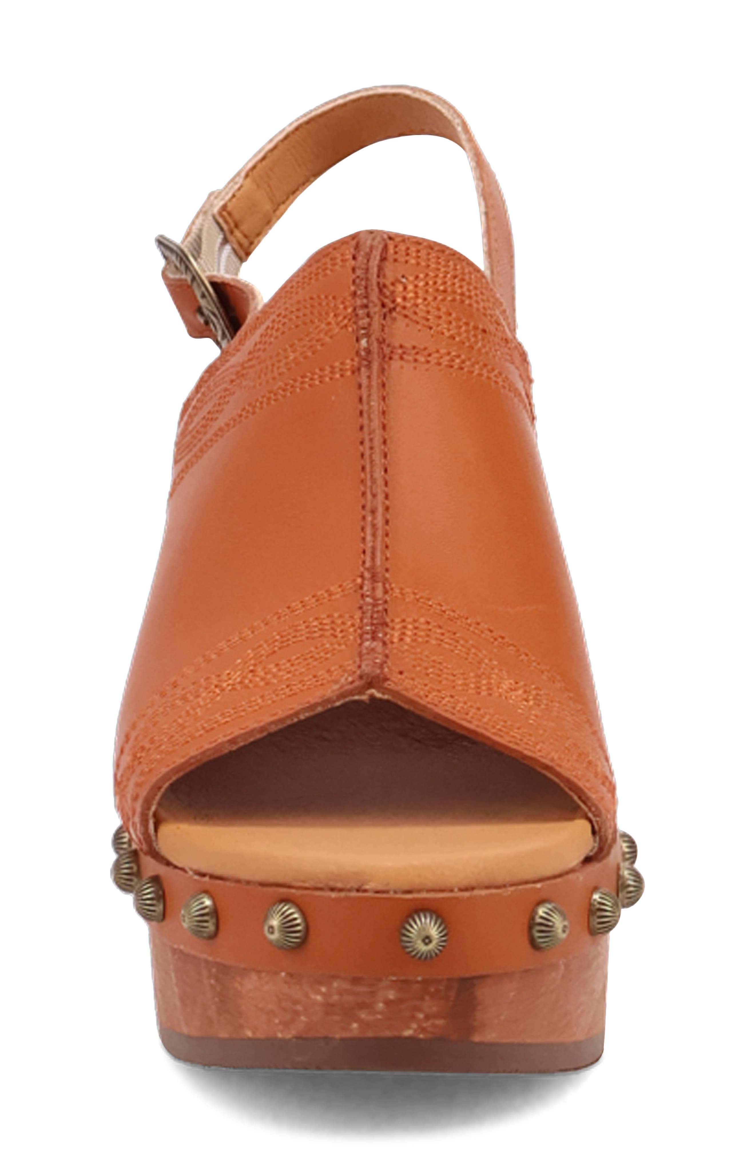 Dingo Clover Slingback Platform Sandal, Alternate, color, Russet