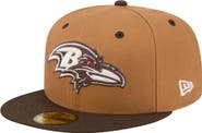 New Era Men's New Era  Light Brown/Dark Brown Baltimore Ravens Two-Tone Walnut 59FIFTY Fitted Hat