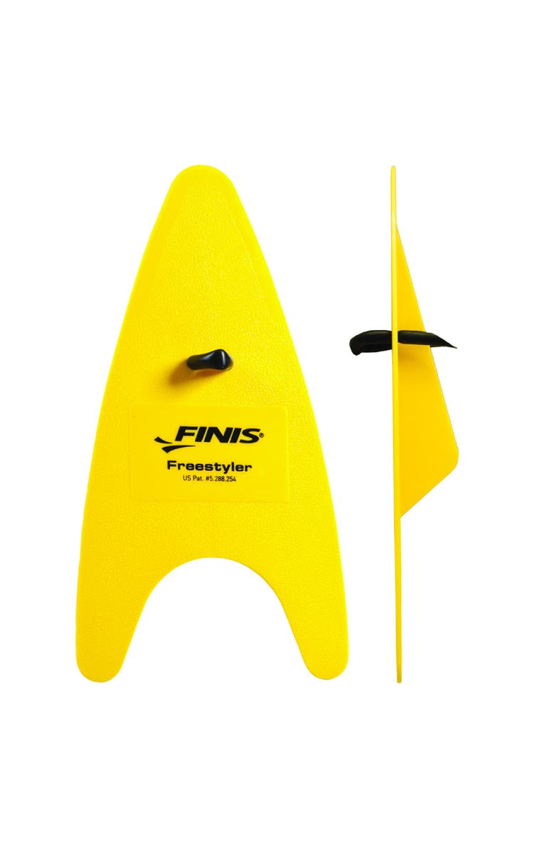 FINIS Freestyler Hand Paddles Freestyle Swim Training Aid Improves Stroke Technique, Main, color, Yellow