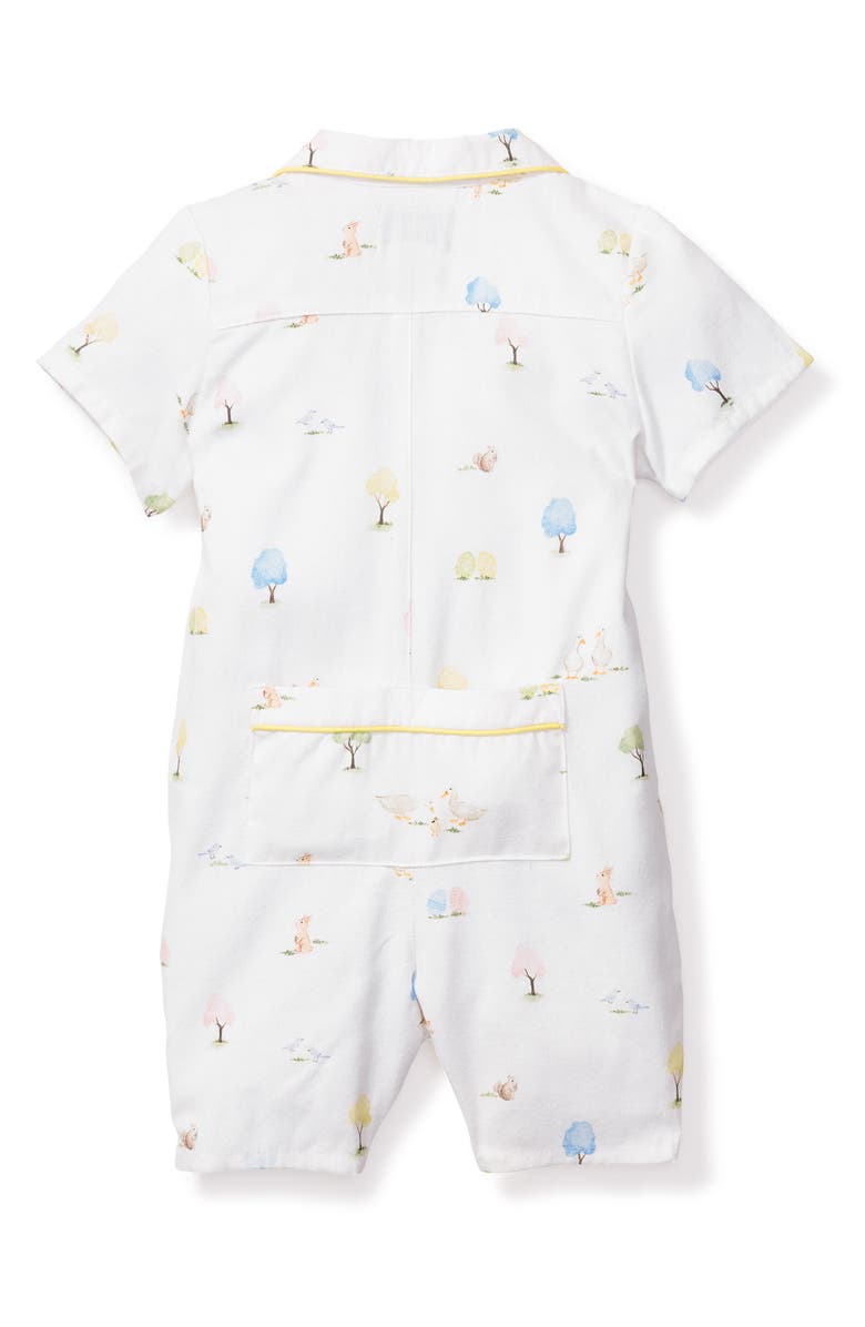 Petite Plume Easter Gardens Short Pajama Romper, Alternate, color,