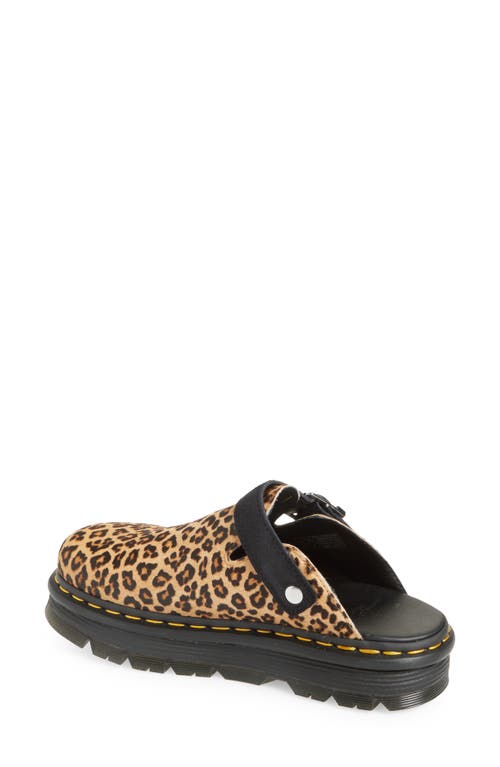 Dr. Martens' Dr. Martens Zebzag Water Resistant Slingback Clog In Light Tan And Black