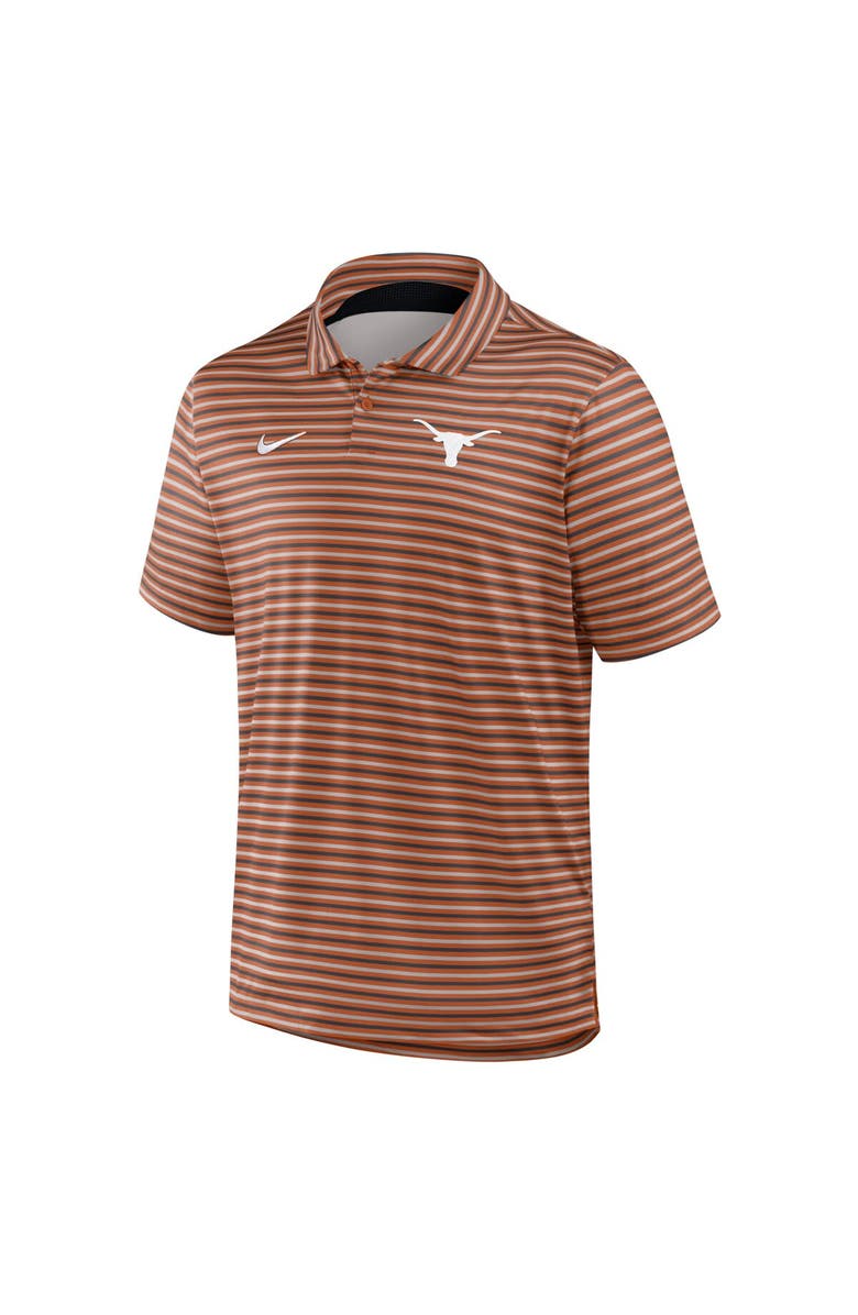 Nike Men's Nike Burnt Orange Texas Longhorns 2025 Coaches Premium Tour Stripe Dri-FIT Polo, Alternate, color, Burnt Orange
