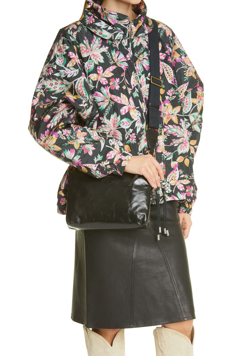 Isabel Marant New Nessah Leather Crossbody Bag, Alternate, color,