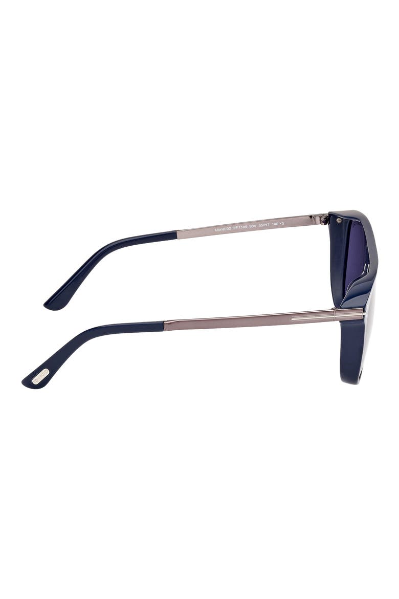 Lionel 55mm Square Sunglasses, Alternate, color, BLUO/BLUE