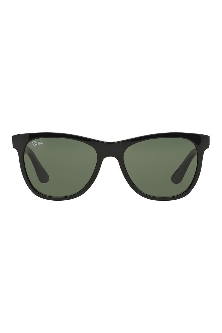 54mm Wayfarer Sunglasses, Main, color, DARK GREY/BLACK