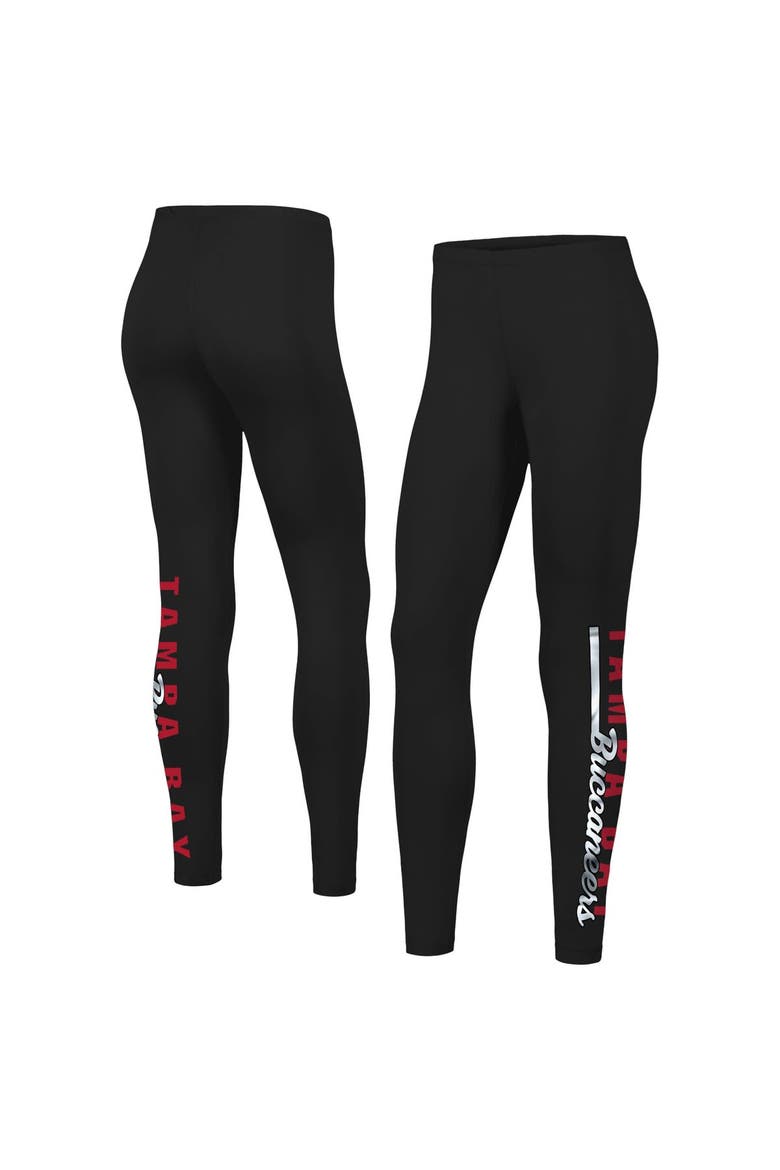 Women's G-III 4Her by Carl Banks Black Tampa Bay Buccaneers 4th Down Leggings, Main, color, Black