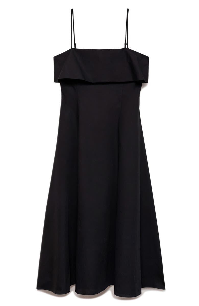 MANGO Strappy A-Line Dress, Alternate, color, Black