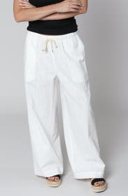 LEISURE LAB Linen Palazzo Pant