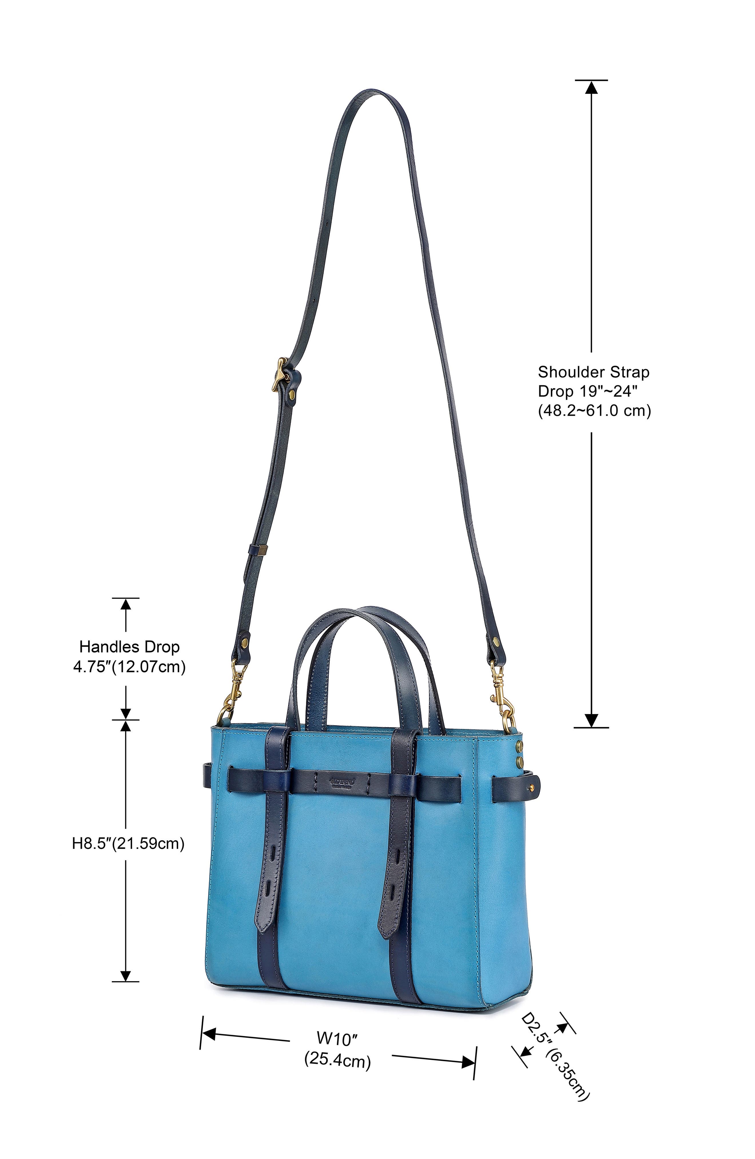 OLD TREND Westland Leather Mini Tote, Alternate, color, Turquoise