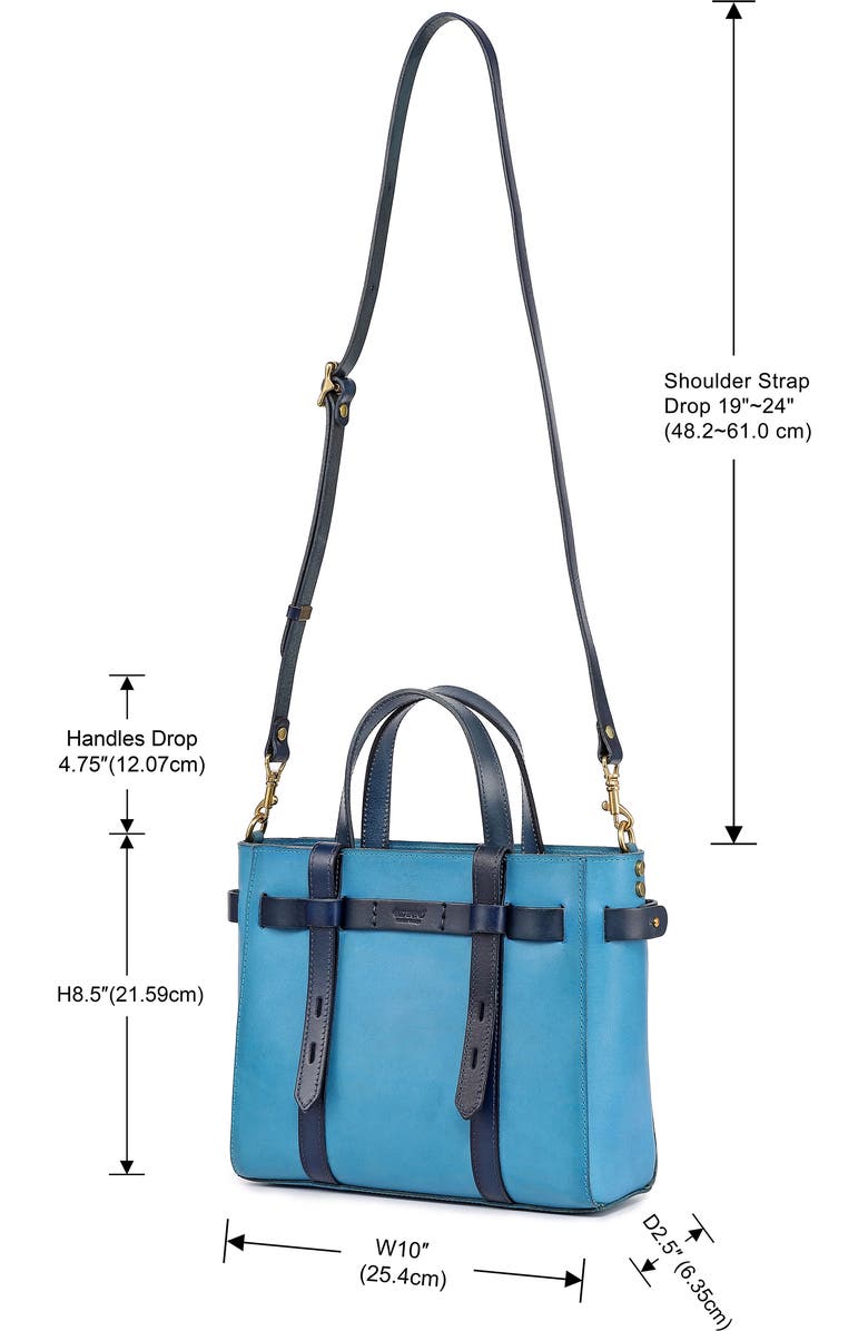 OLD TREND Westland Leather Mini Tote, Alternate, color, Turquoise