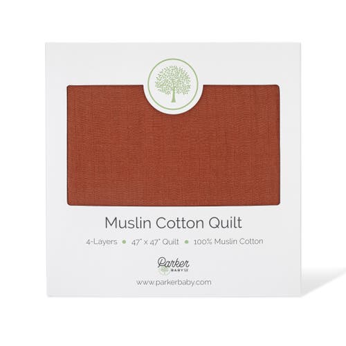 Parker Baby Co. Muslin Quilt In Clay