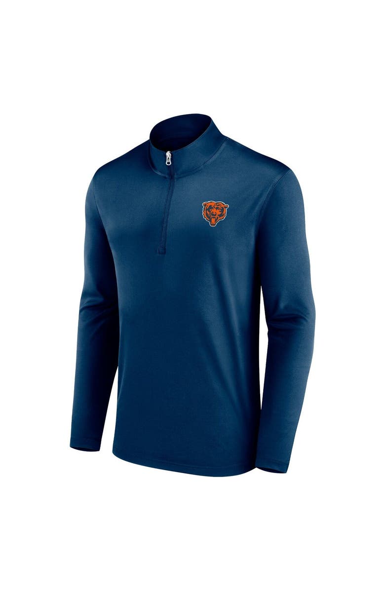 FANATICS Men's Fanatics Branded Navy Chicago Bears Underdog Quarter-Zip Jacket, Alternate, color, 