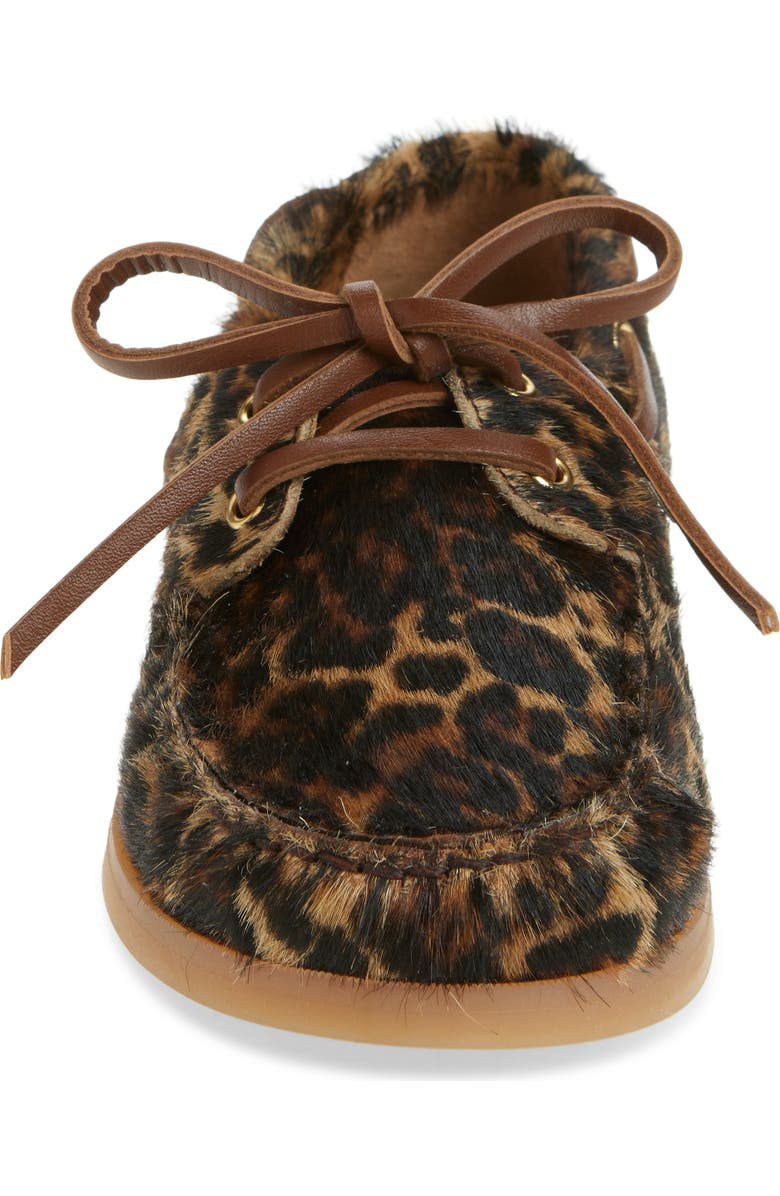 Golden Goose Kids' Cruise Genuine Calf Hair Loafer, Alternate, color, Beige Black Leo/ Black