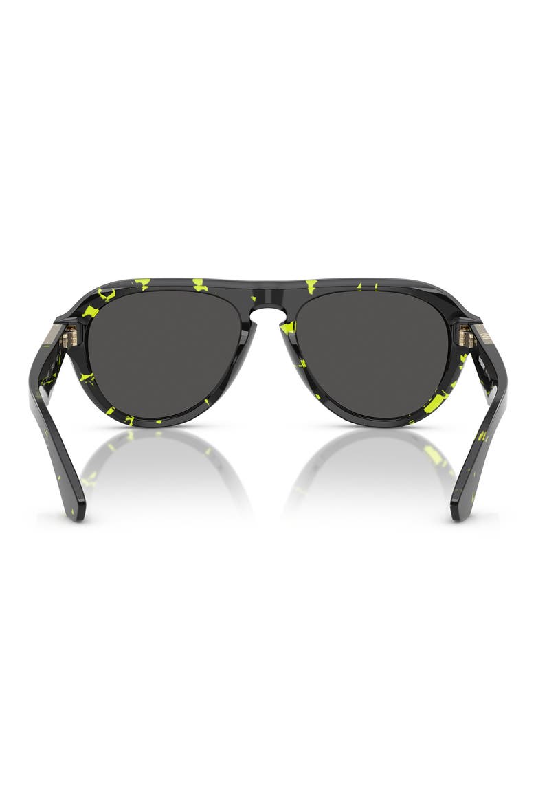 55mm Pilot Sunglasses, Alternate, color, GREEN HAVANA