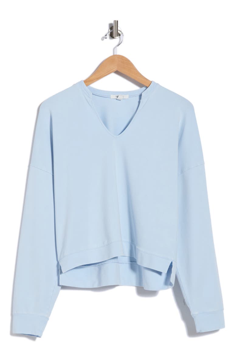 Alessia Pullover, Alternate, color, BLEACHED INDIGO BLUE