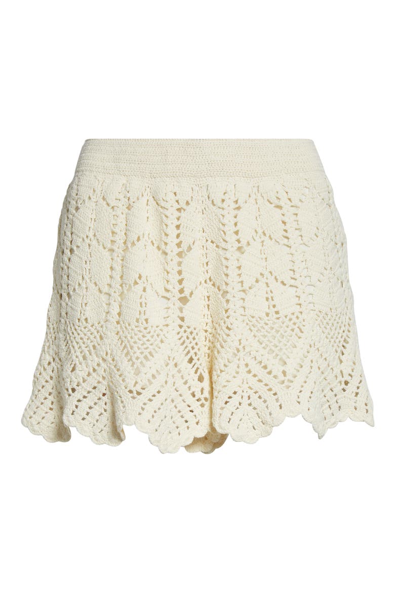 Awaken Crochet Shorts, Alternate, color, CREAM