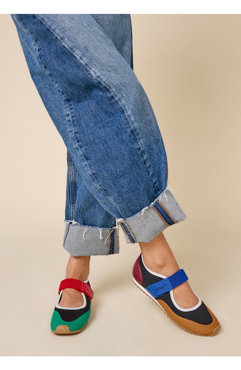 Charlotte Stone Mable Mismatched Ballet Sneaker, Alternate, color, Treasure