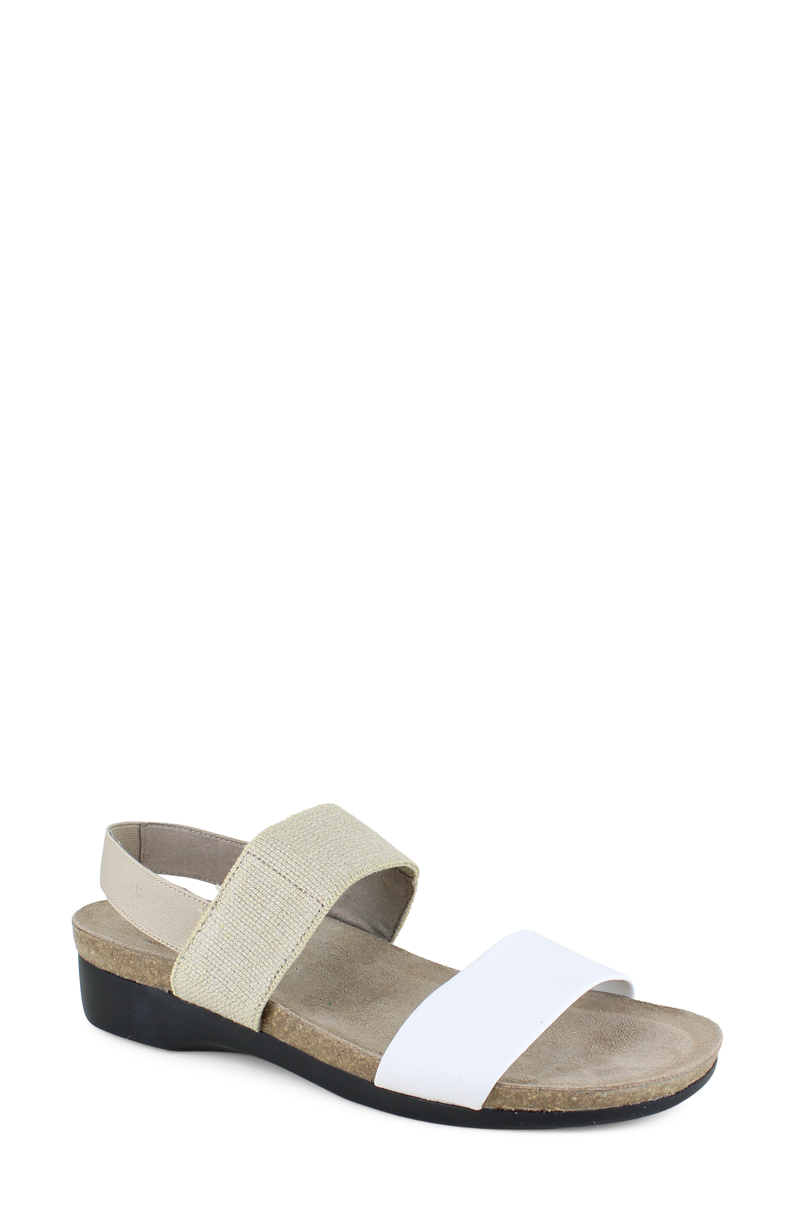 Munro Pisces Sandal, Main, color, White/ Natural