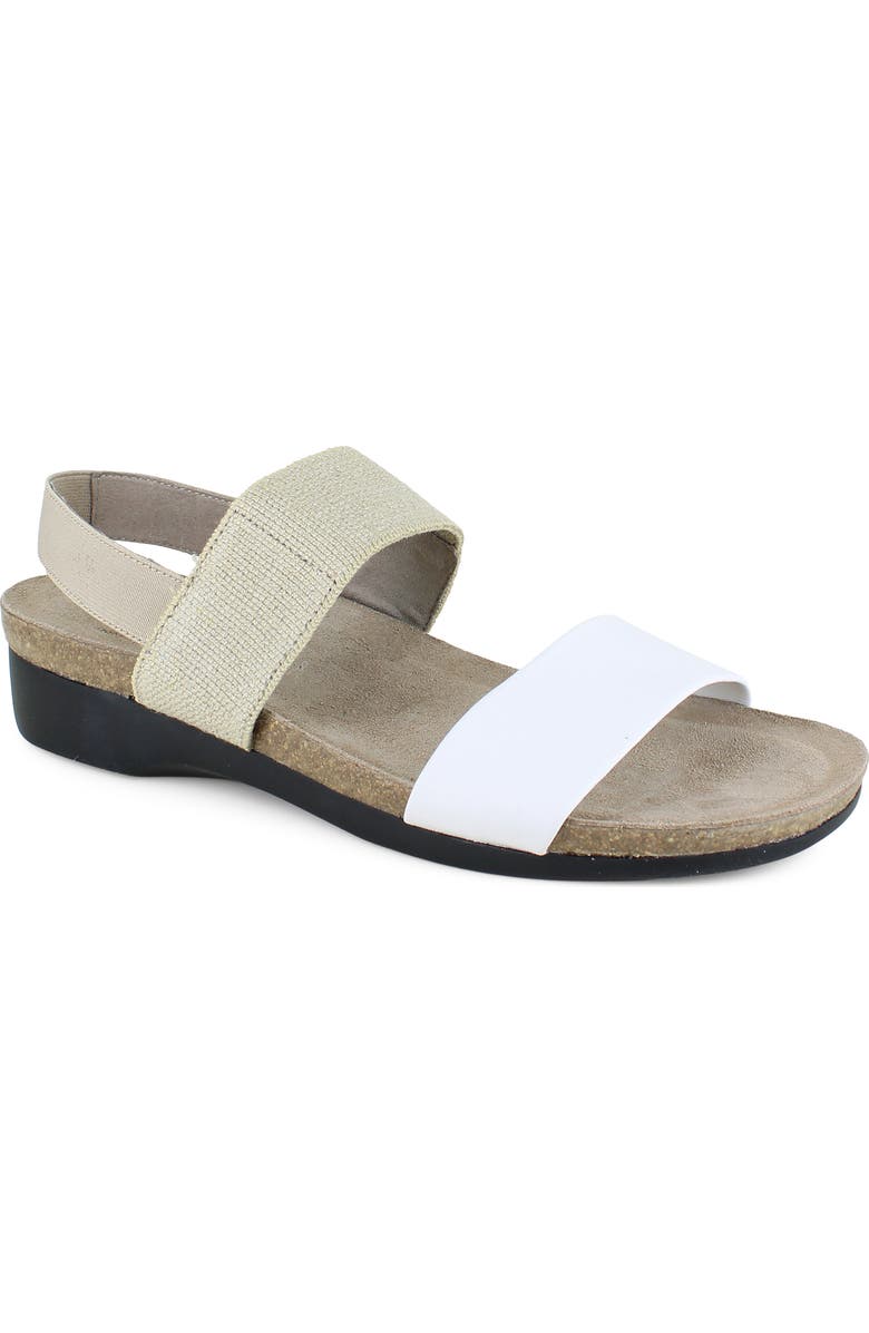 Munro Pisces Sandal, Main, color, White/ Natural