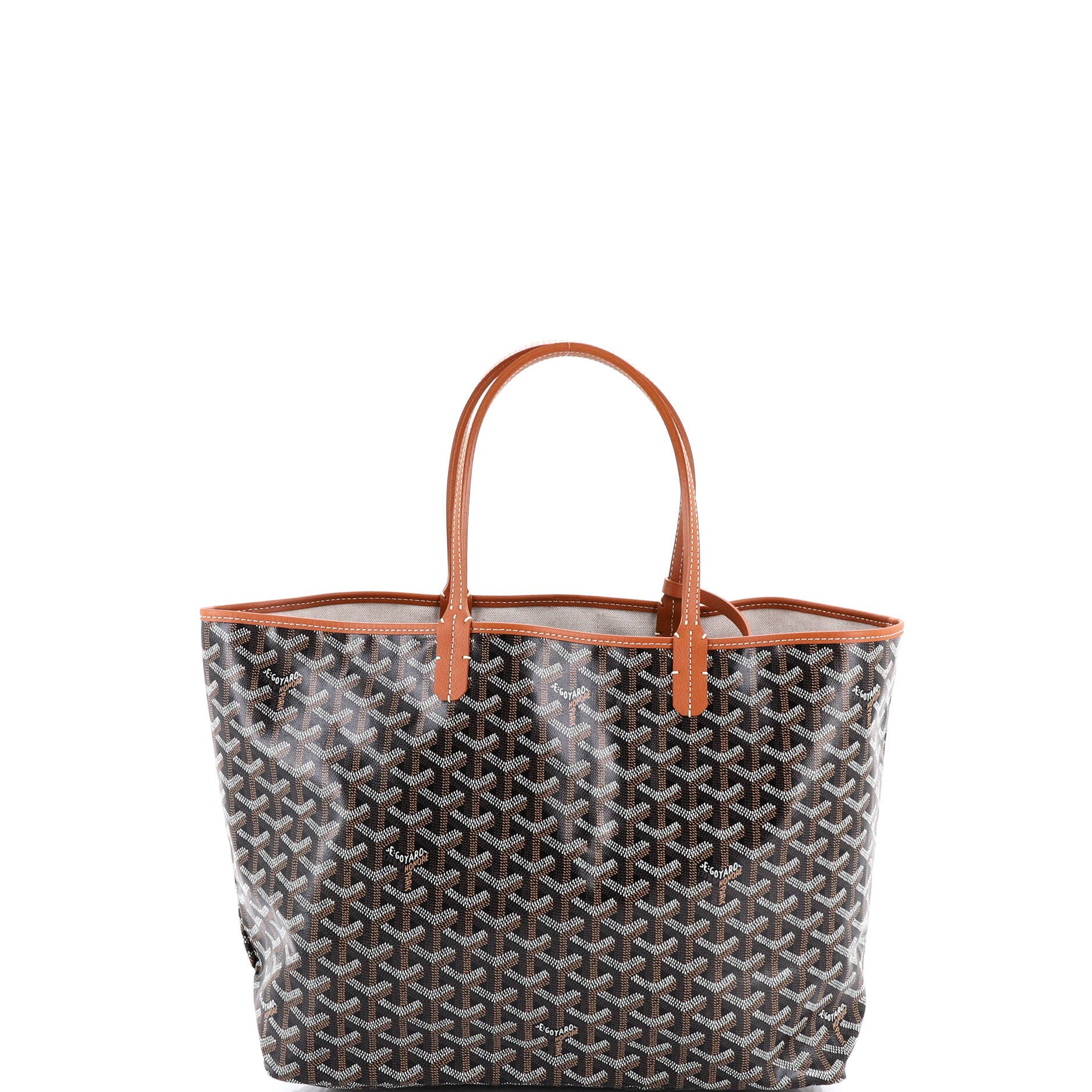 Pre-Owned Goyard Saint Louis Tote Coated Canvas PM, Alternate, color, Brown