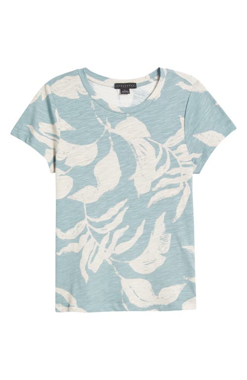 Sanctuary The Perfect Geo Print Cotton Blend Knit Top In Greener Pa
