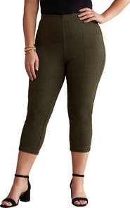Jessica London Everyday Stretch Cotton Capri Legging