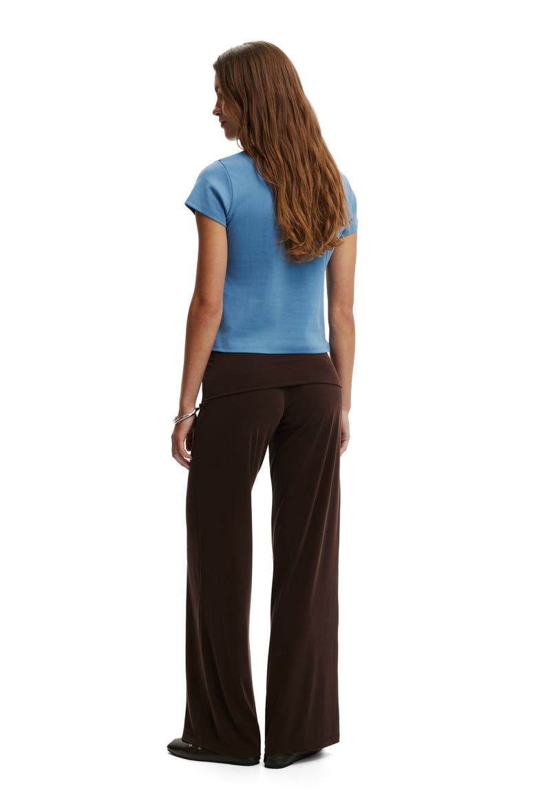 Women's Honey Fold Over Pant, Alternate, color, Dark Oak