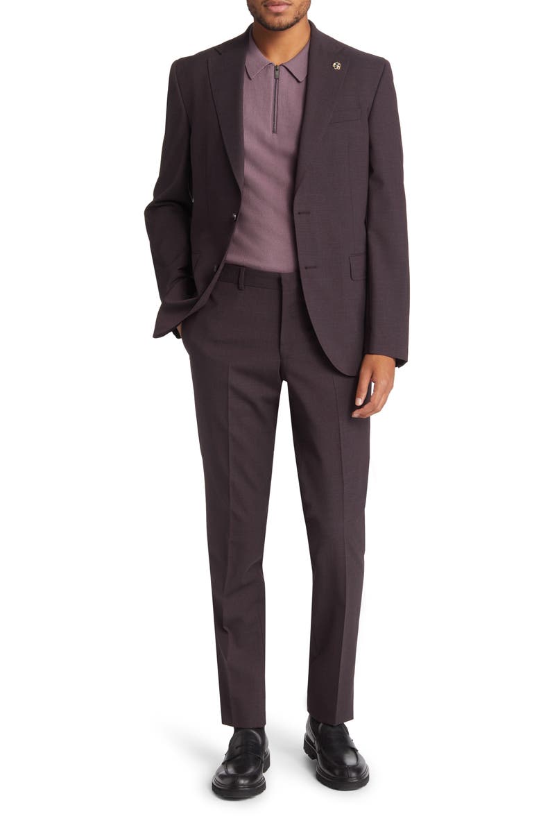 Ted Baker London Roger Extra Slim Fit Stretch Wool Suit, Main, color,
