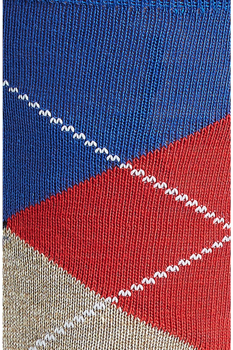 'Genova' Argyle Socks, Alternate, color, BLUE