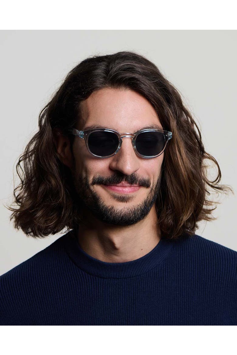 #C 47mm Square Sunglasses, Alternate, color, Frozen Blue