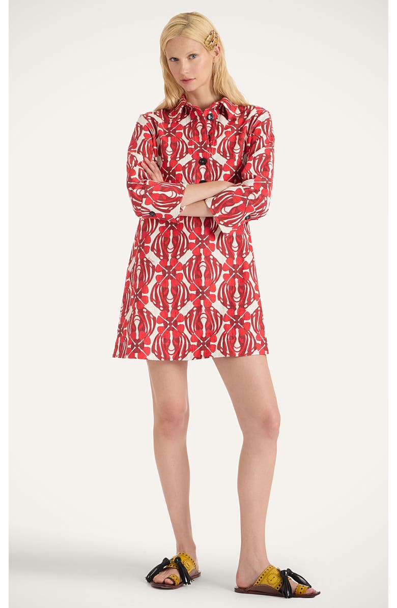 La DoubleJ Short Artemis Dress, Main, color, Clover Red