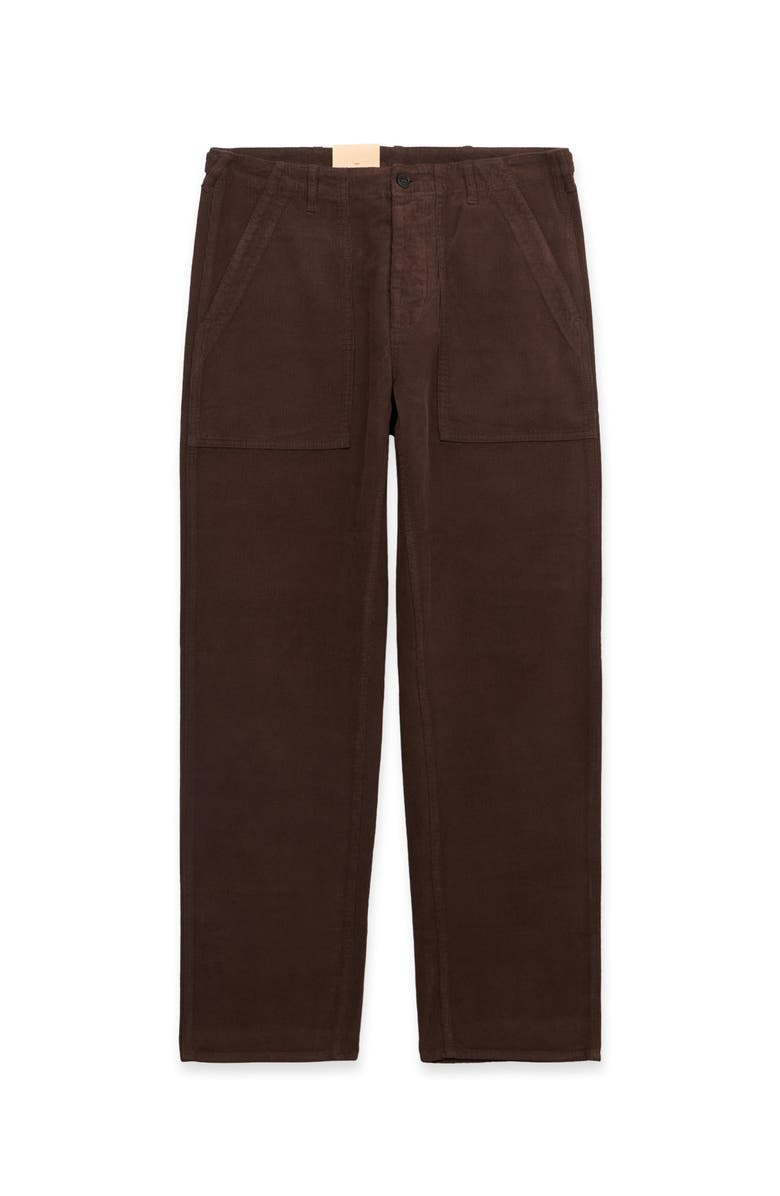 Fortela Newfatigue Corduroy Fatigue Trousers, Main, color, Brown