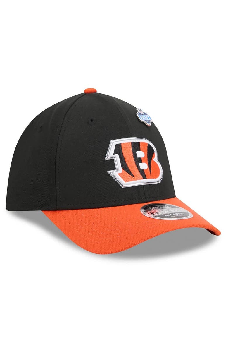 New Era Men's New Era  Black/Orange Cincinnati Bengals 2026 NFL Draft 39THIRTY M-Crown Flex Hat, Alternate, color, Black