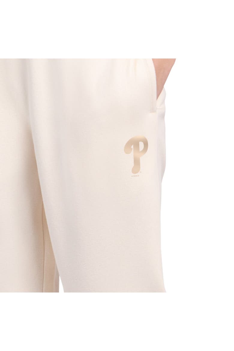Women's Starter  Cream Philadelphia Phillies Pastel High Waisted Fleece Pants, Alternate, color, Cream