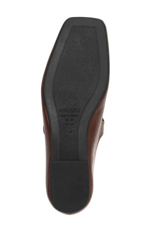 Arezzo Elena Ballet Flat In Brown