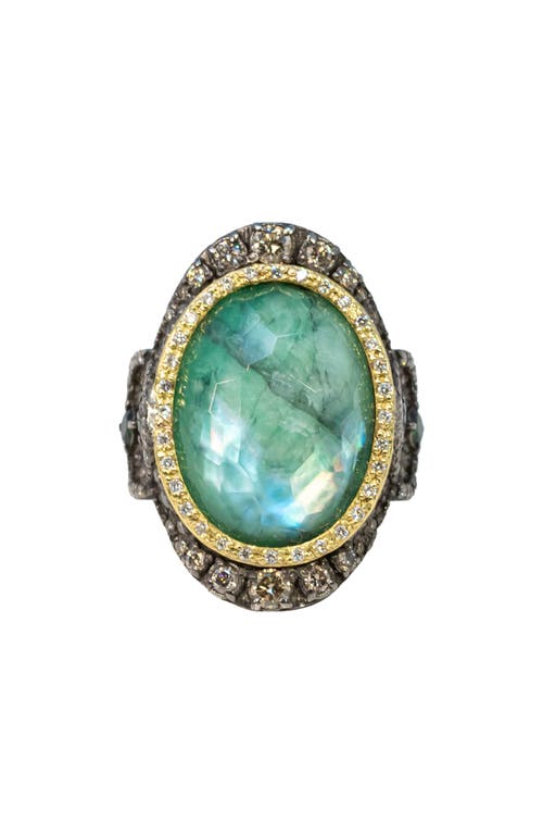 Armenta Emerald Triplet Statement Ring In Green