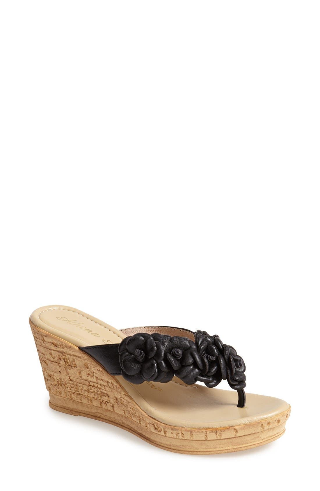 Athena Alexander 'Corra' Platform Wedge Sandal, Main, color, 