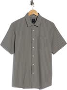 Union Jupiter Yarn Dyed Seersucker Short Sleeve Button-Up Shirt