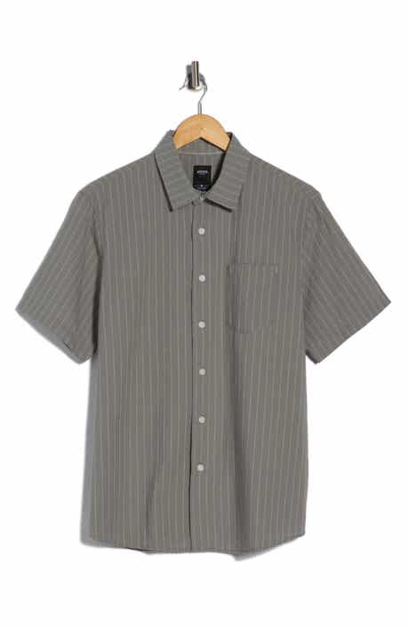 Union Jupiter Yarn Dyed Seersucker Short Sleeve Button-Up Shirt