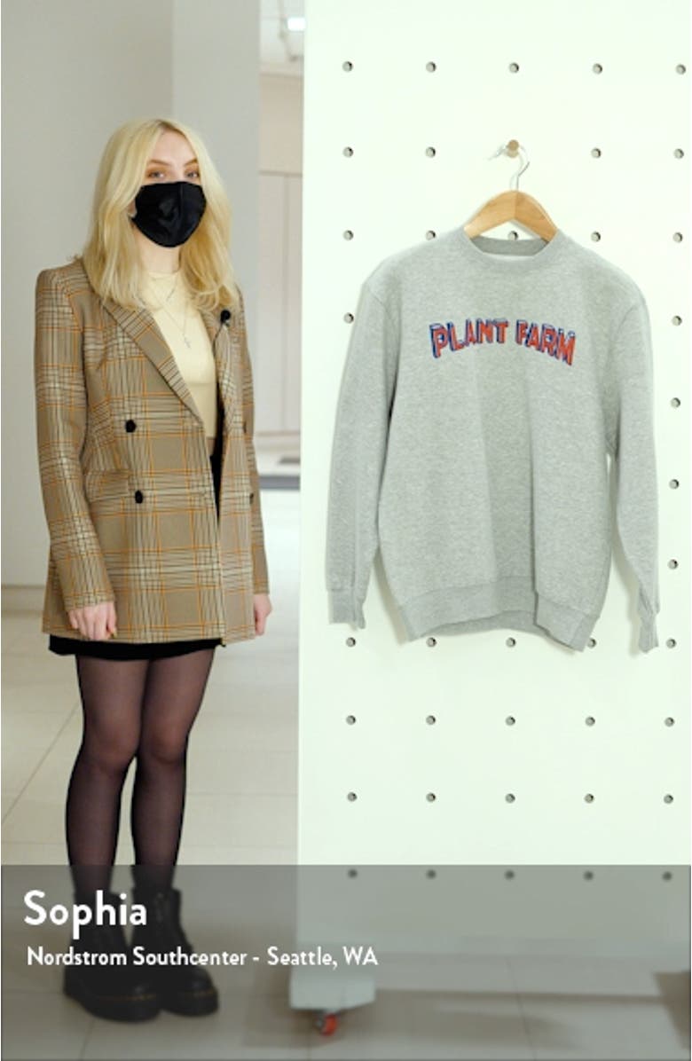 Plant Farm Fleece Crewneck Sweatshirt, sales video thumbnail