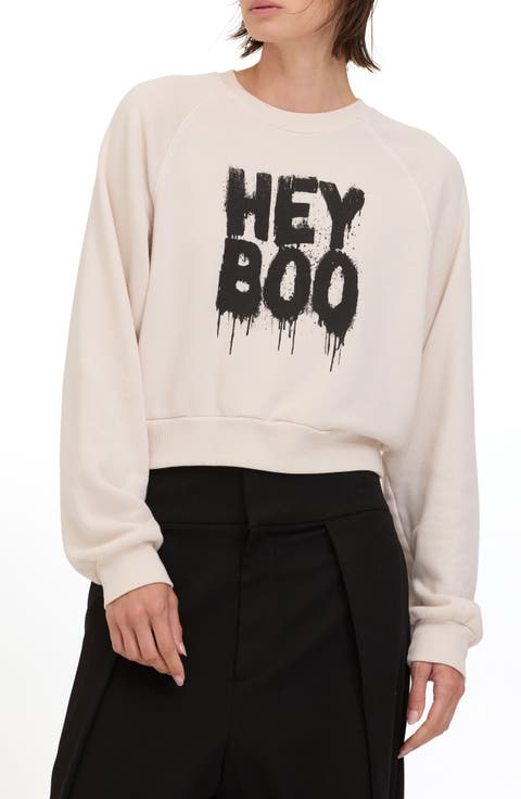 Hey Boo Graphic Sweatshirt