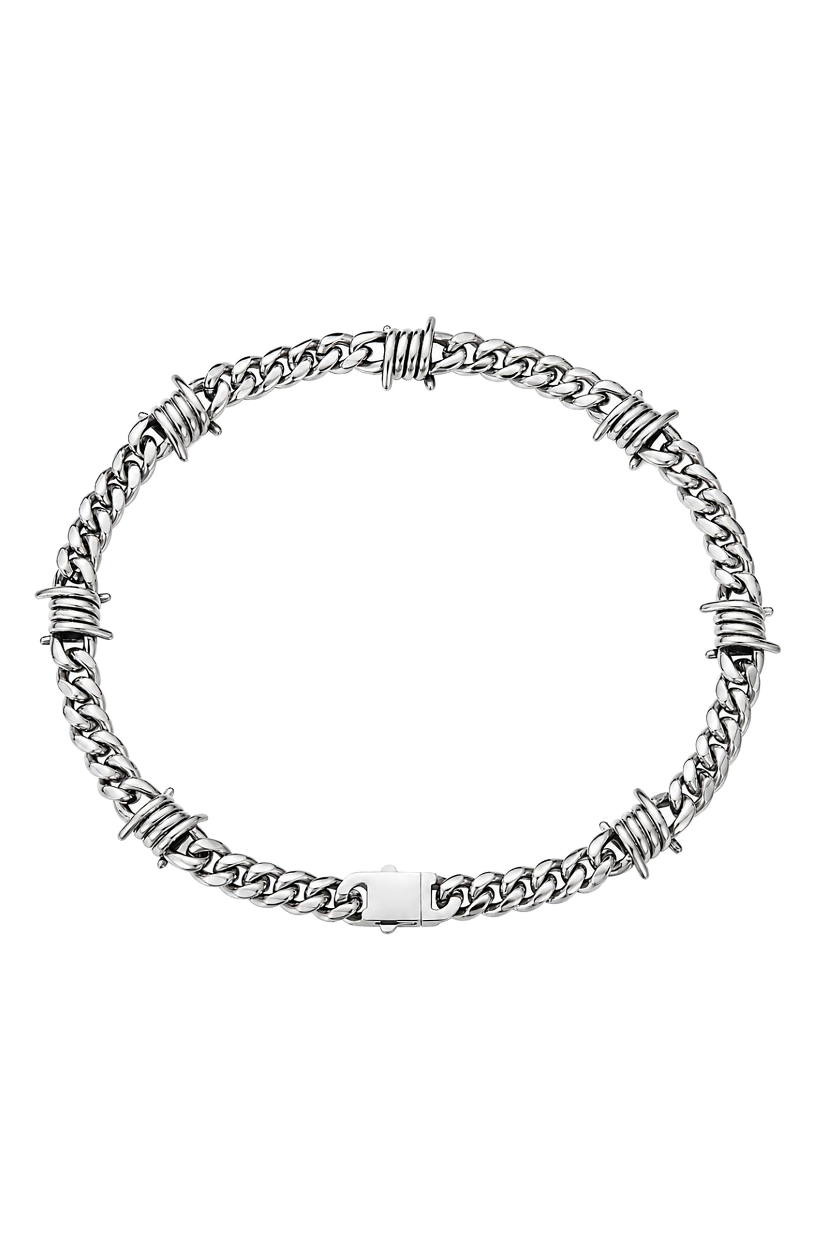 Barbed Wire Chain Necklace